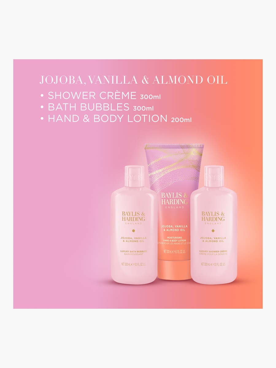Jojoba Vanilla Almond Oil Bathing Gift Set