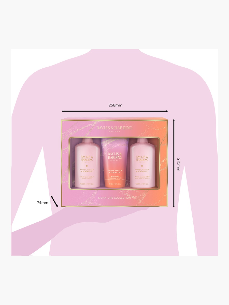 Jojoba Vanilla Almond Oil Bathing Gift Set