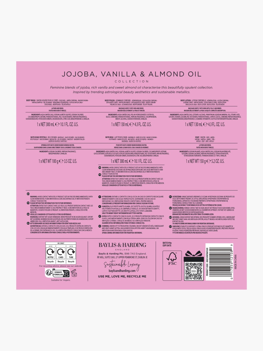 Jojoba Vanilla Almond Pamper Gift Set