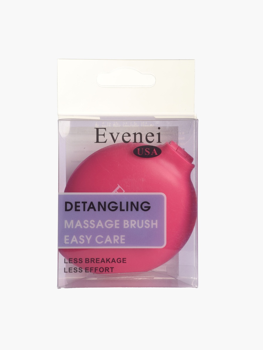 Compact Hair Brush with Mirror
