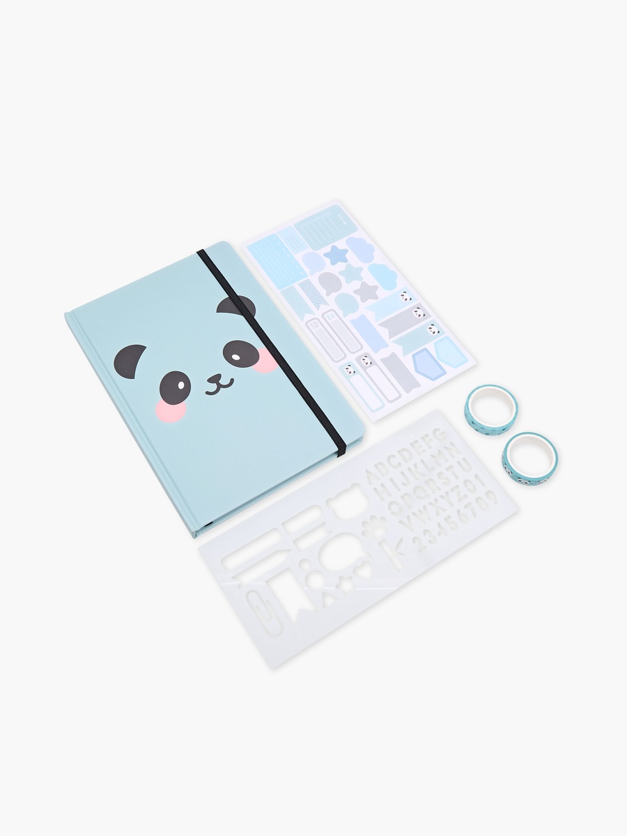 Panda Print 4-Piece Assorted Stationery Set