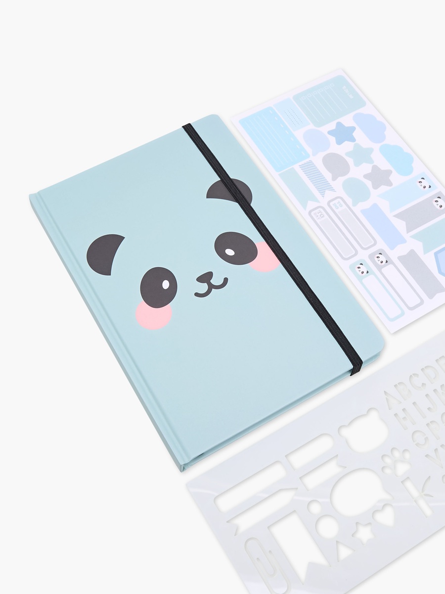 Panda Print 4-Piece Assorted Stationery Set