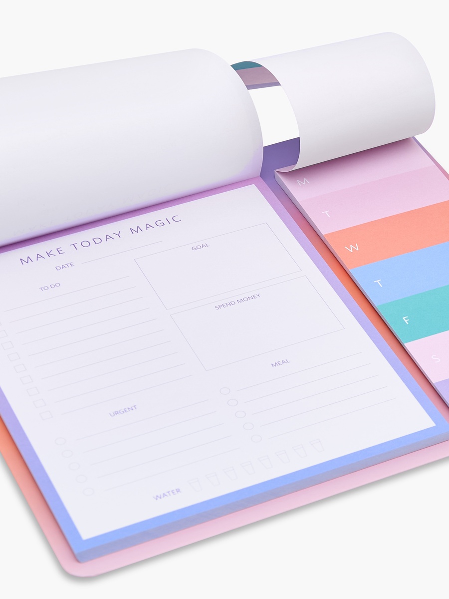 Daily Schedule Memo Pad