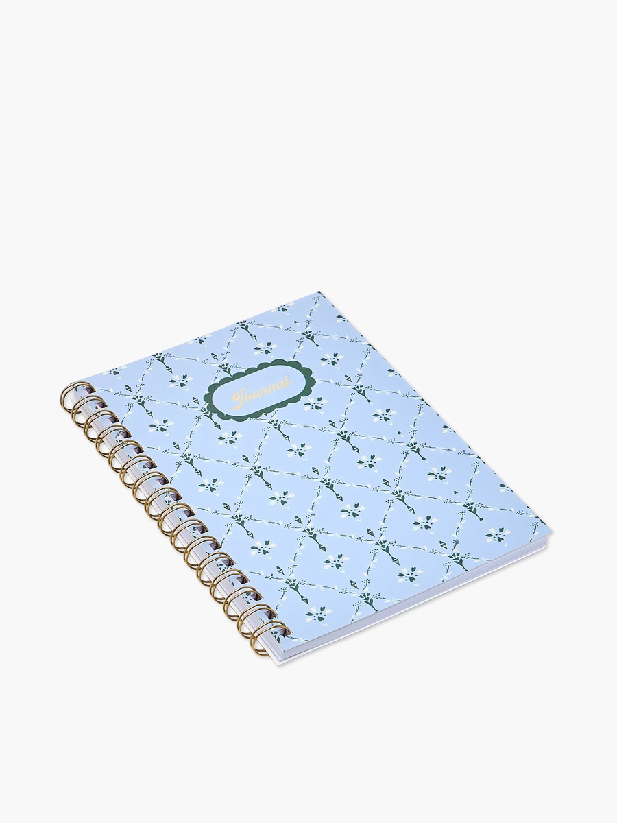 Pattern Print A5 Notebook with Spiral Binding - 60 Pages