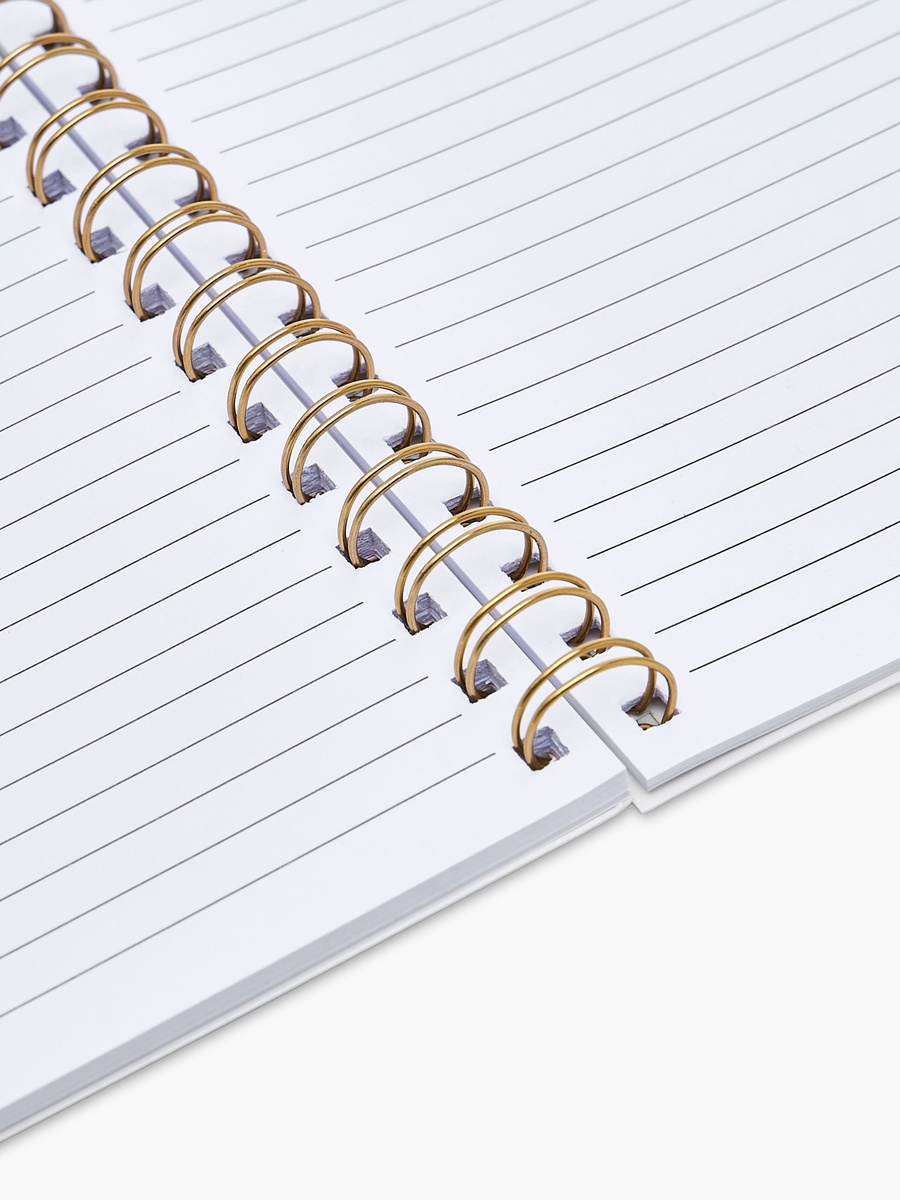 Pattern Print A5 Notebook with Spiral Binding - 60 Pages