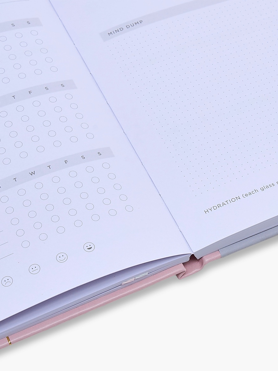 Printed Hardcover Journal Notebook with Flap - 80 Pages
