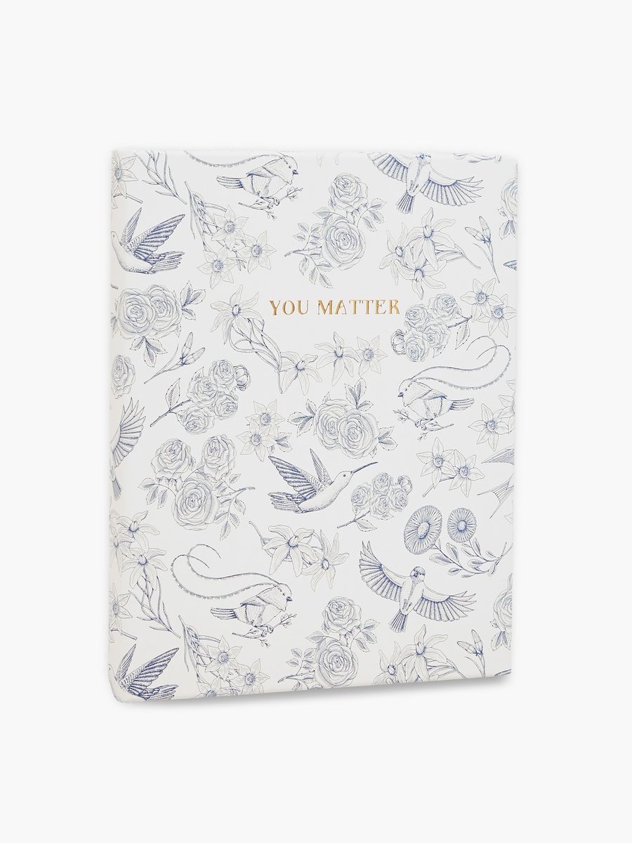 Bird Print Hardcover Journal  - 80 Pages