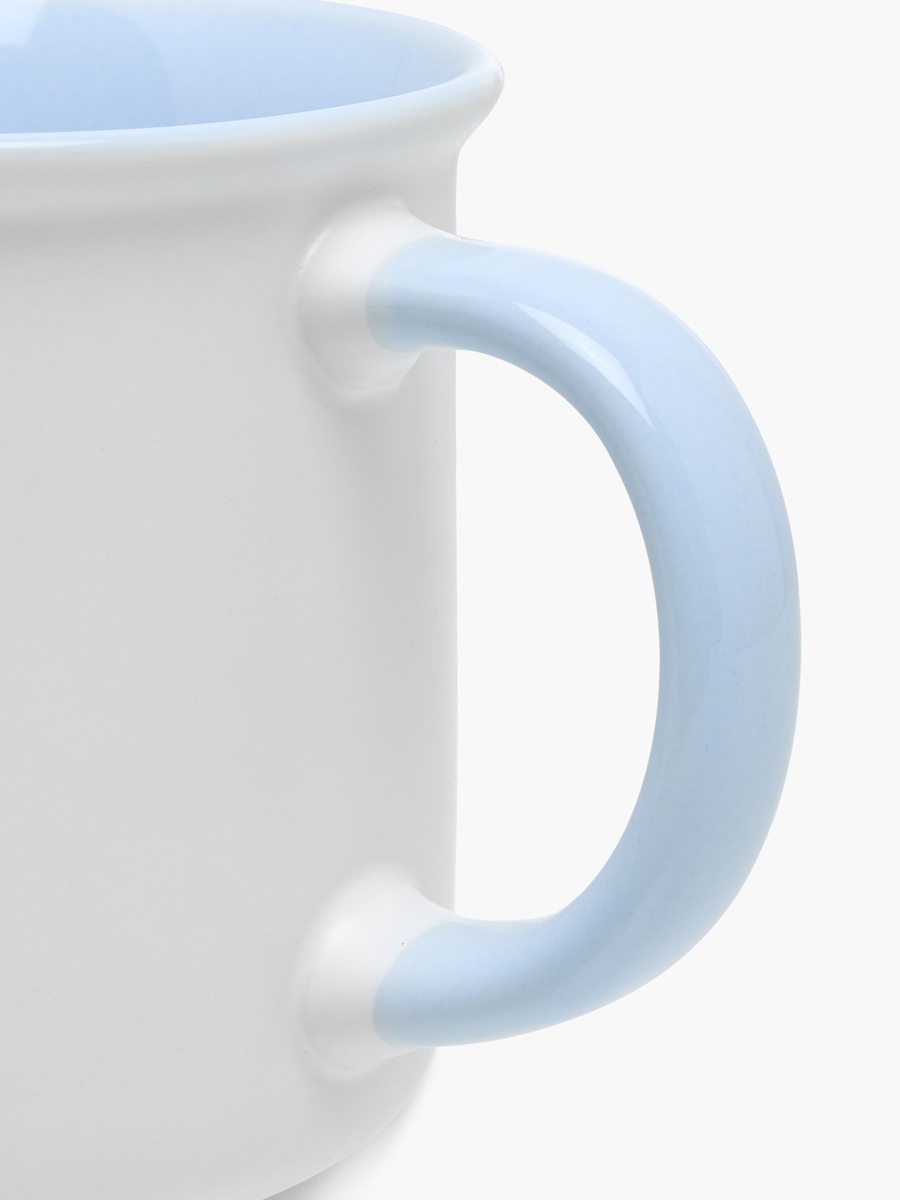 Floral Print Bone China Mug with Initial N - 355 ml