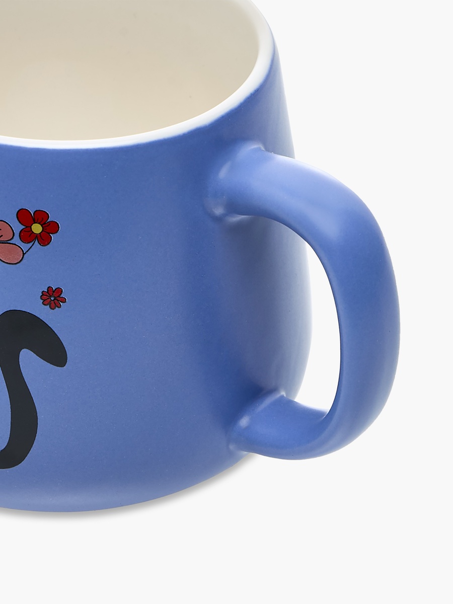 Cat Print Bone China Mug with Handle