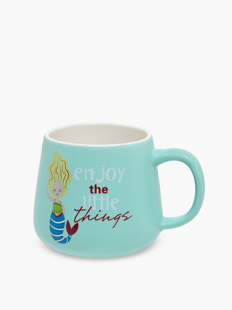 Mermaid Print Bone China Mug with Handle