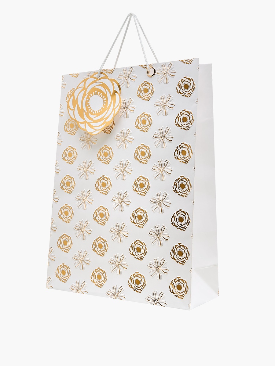 Flower Print Paper Gift Bag - Extra Large