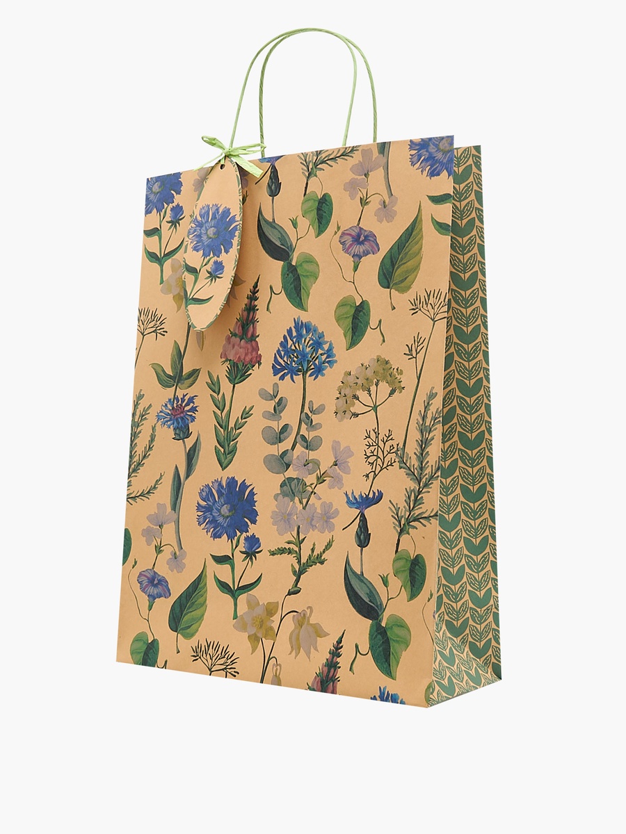 Floral Print Paper Gift Bag - Extra Large