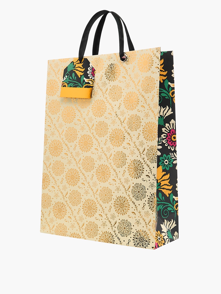 Floral Print Paper Gift Bag - Extra Large