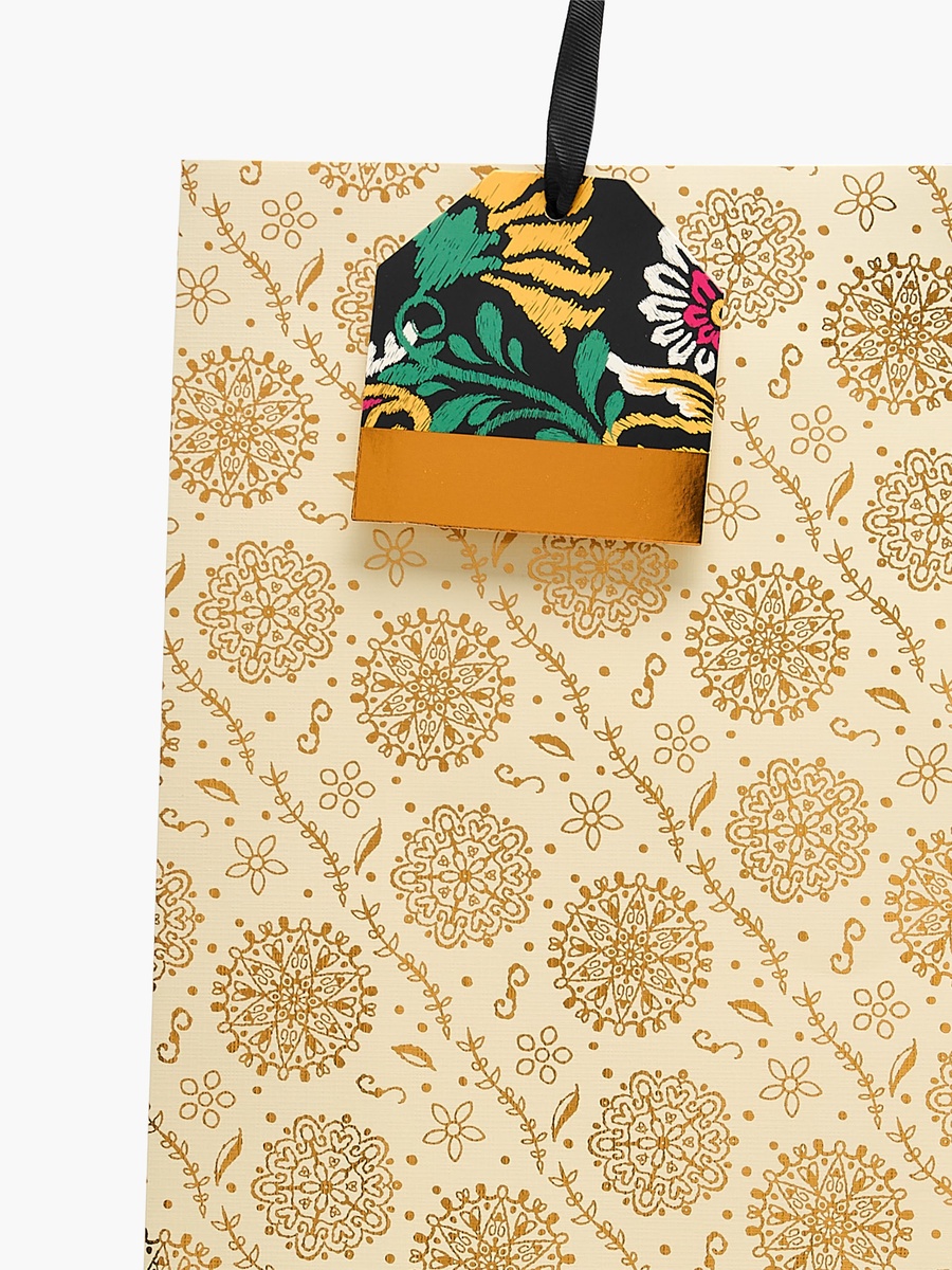 Floral Print Paper Gift Bag - Extra Large