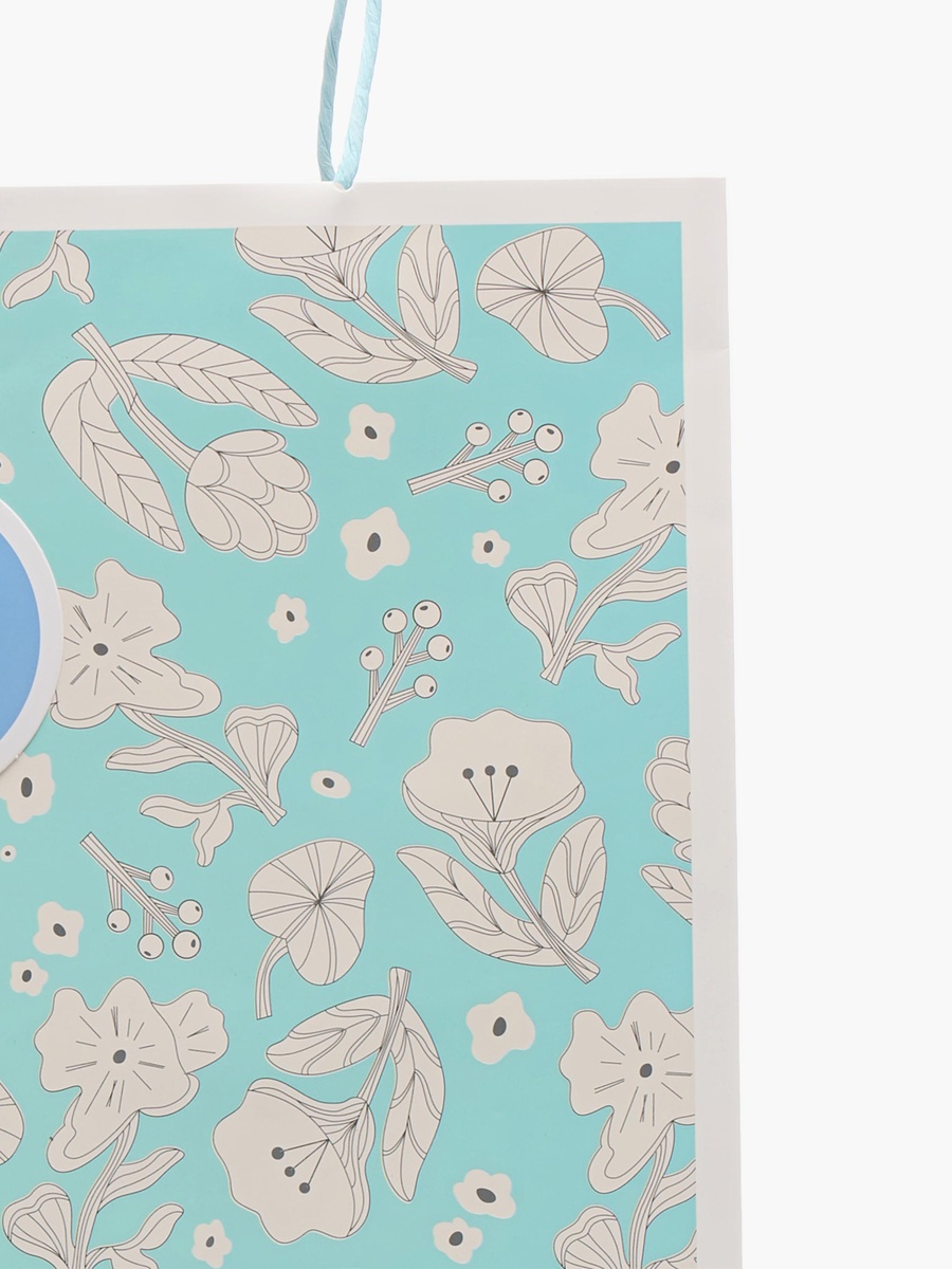 Floral Print Paper Gift Bag - Extra Large