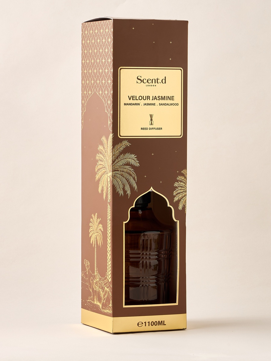Velour Jasmine Scented Reed Diffuser Set - 1.1 L
