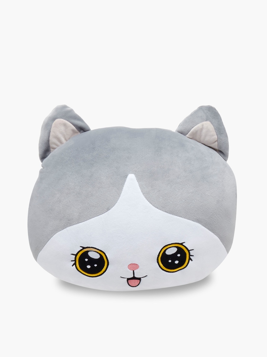 Cat Plush Cushion - 38x30x12 cm