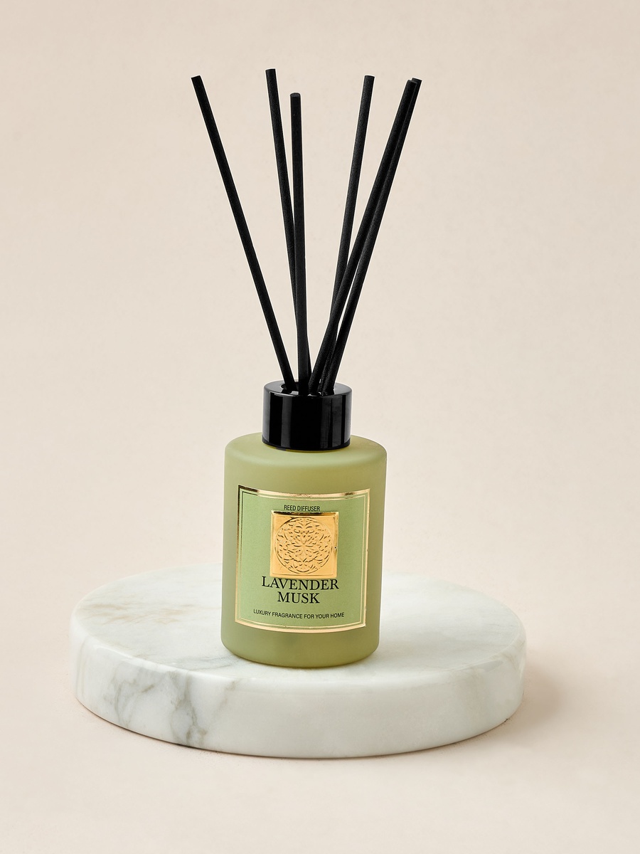Lavender Musk Scented Reed Diffuser and Jar Candle Set