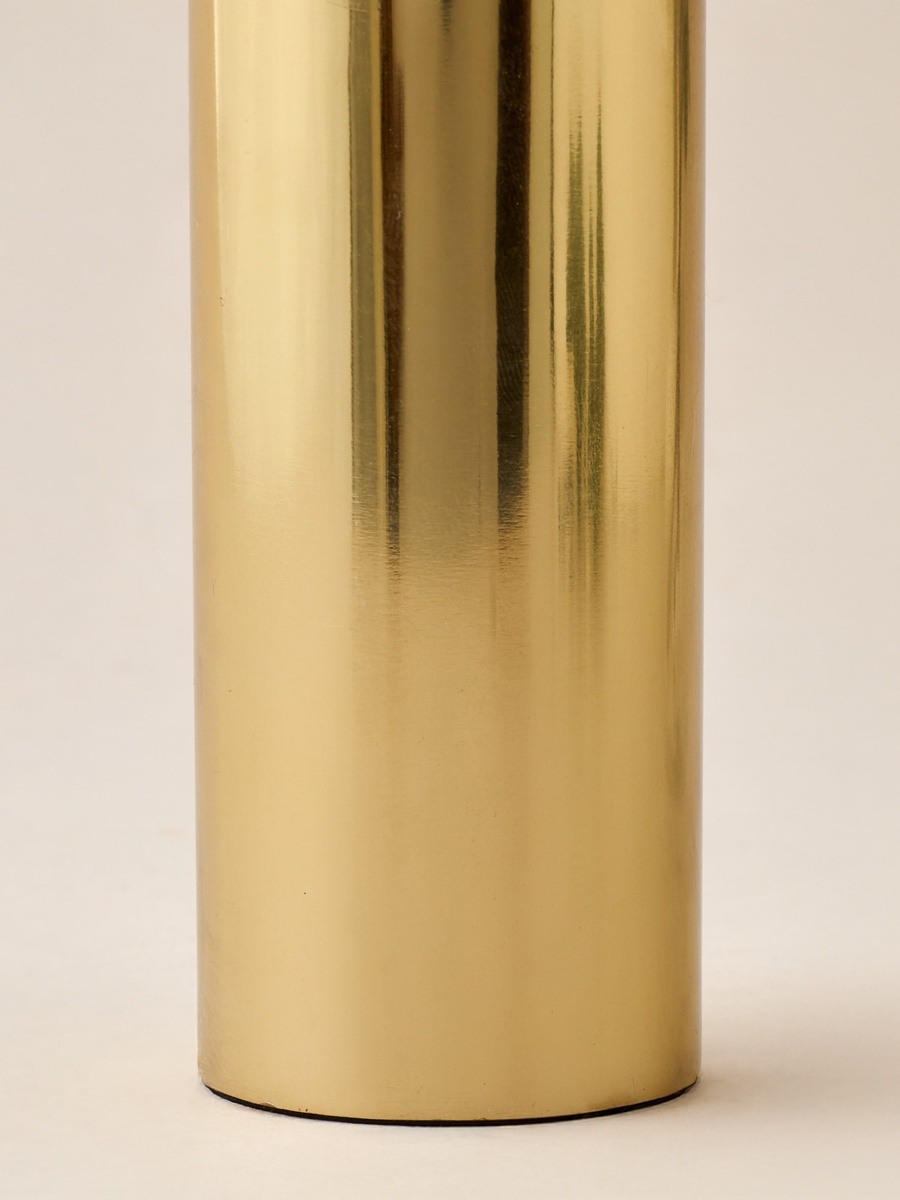 Metallic Pillar Candleholder - 9 cm