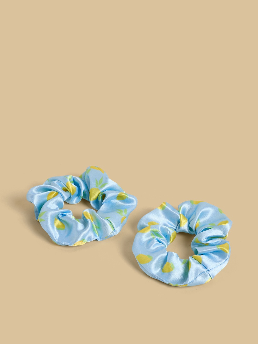 Lemon Print Hair Roller Set