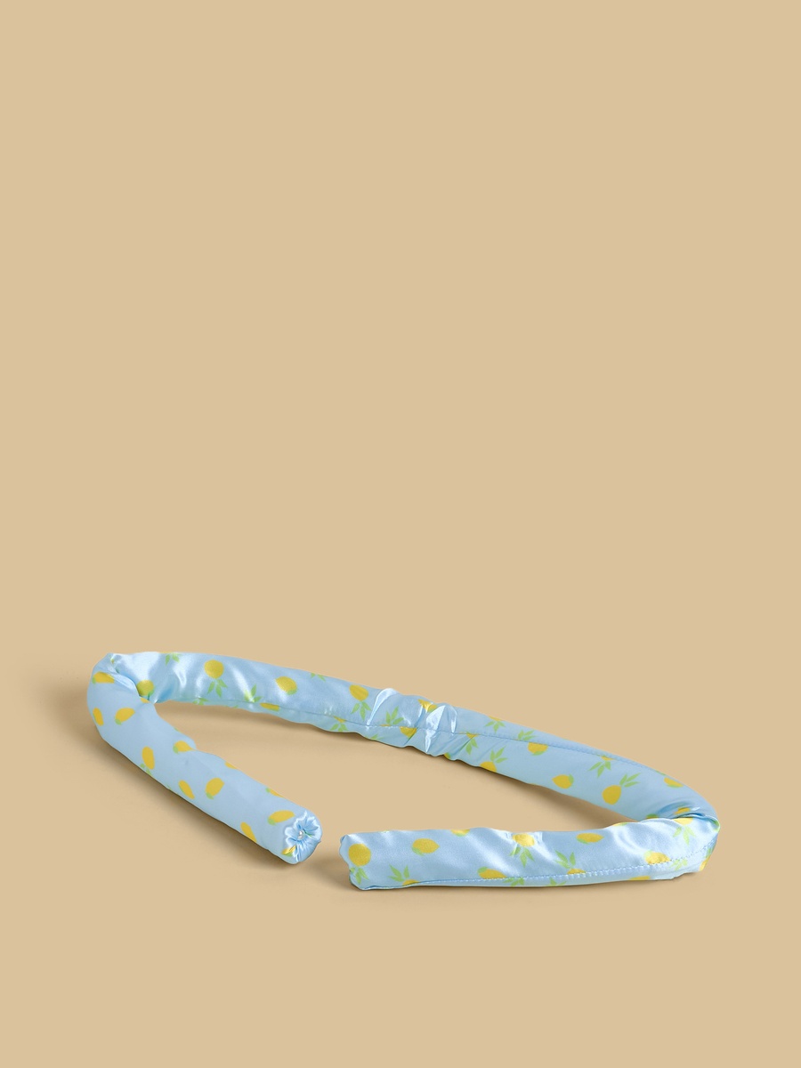 Lemon Print Hair Roller Set