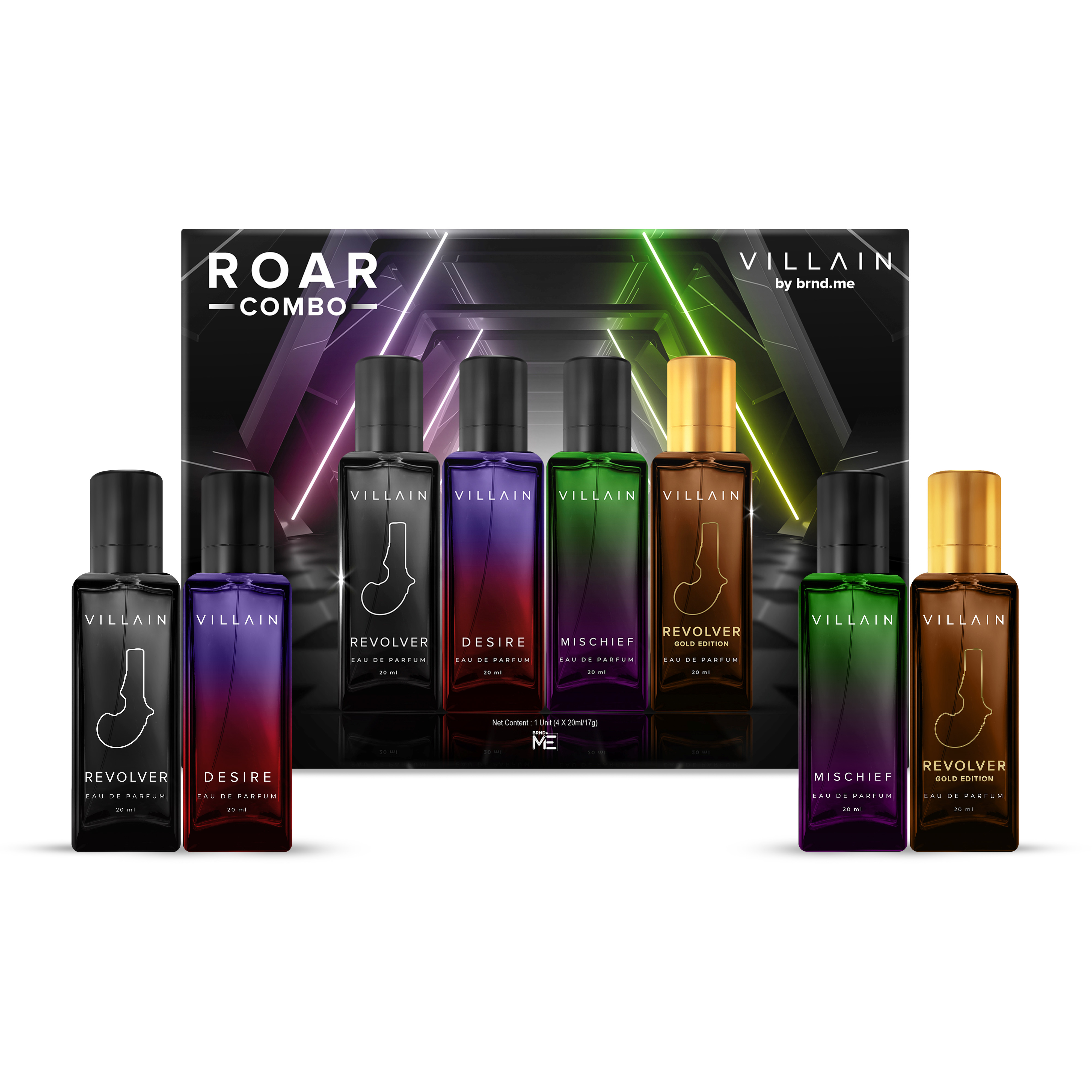 طقم هدايا عطر رور أو دي بارفان 4×20 مل