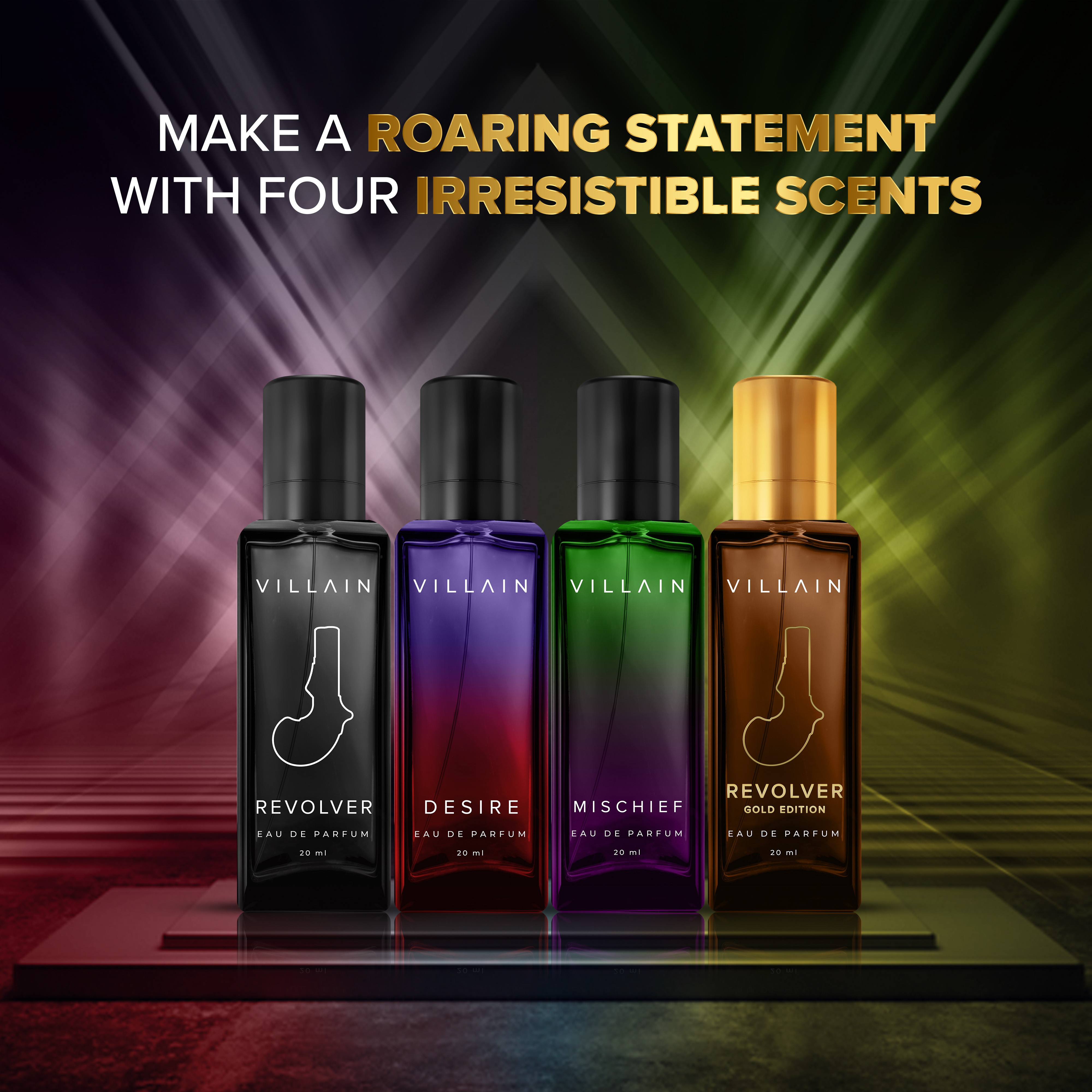 طقم هدايا عطر رور أو دي بارفان 4×20 مل