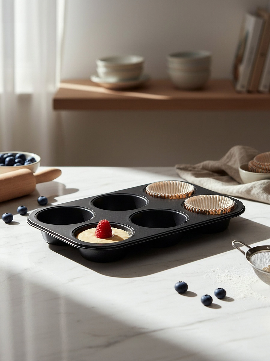 BakeOlogy 6-Cup Muffin Tray