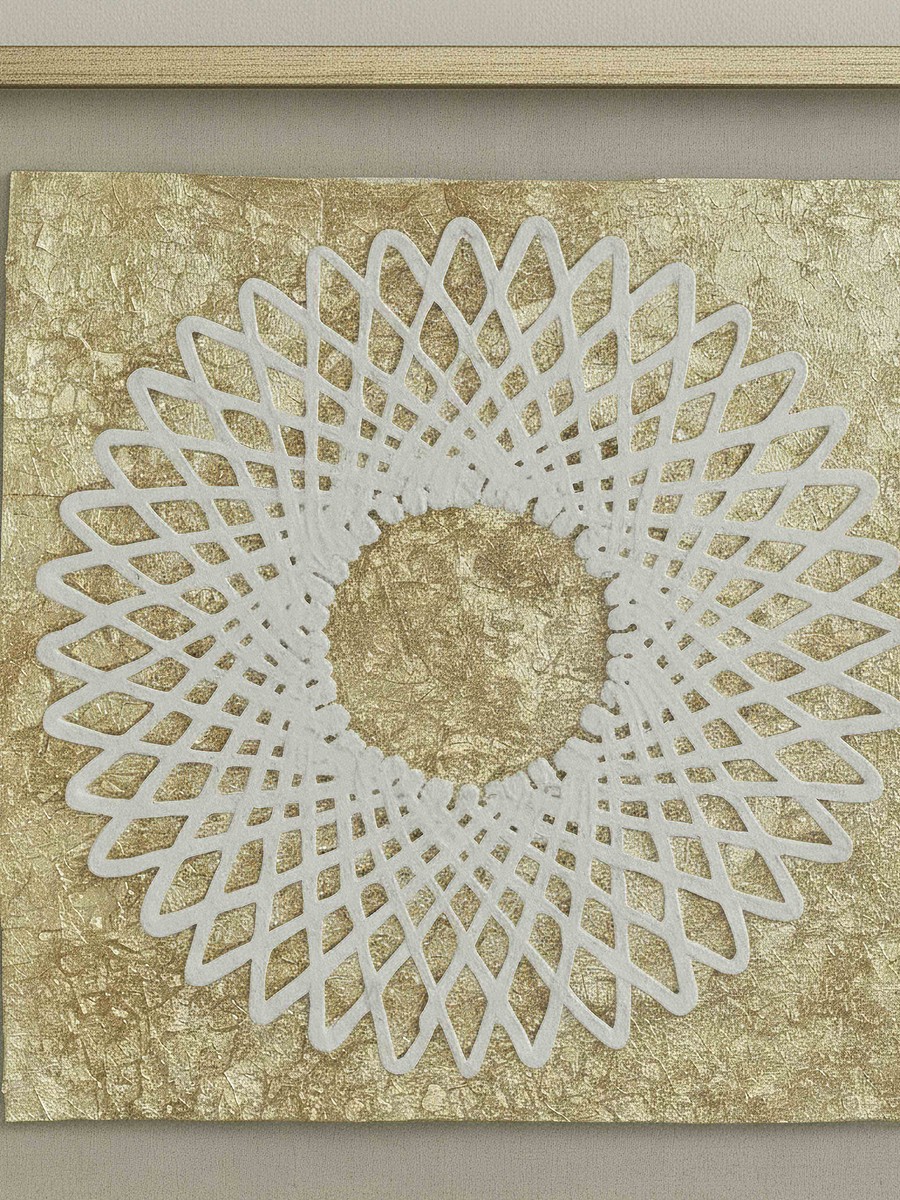 Aurum Olivia Luxe Paper Shadow Box with Frame - 60x60 cm