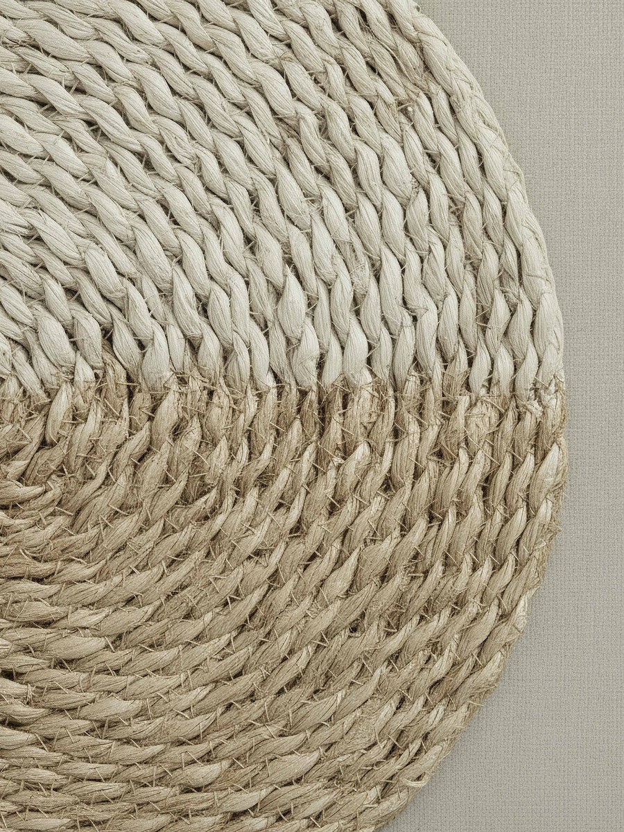 Monochrome Olivia Luxe Raffia Grass Shadow Box with PS Frame