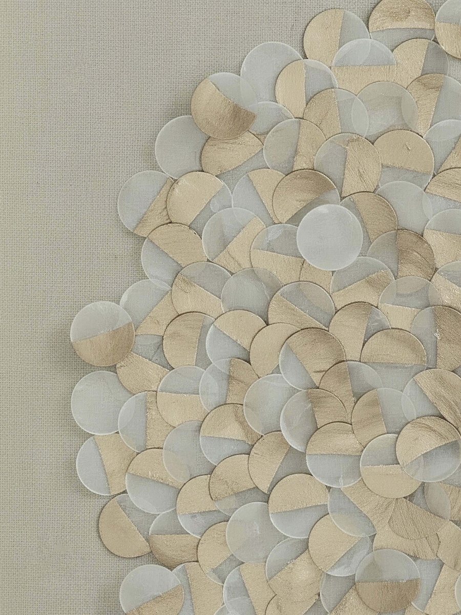 Umber Olivia Luxe Shell Shadow Box with PS Frame - 60x60 cm