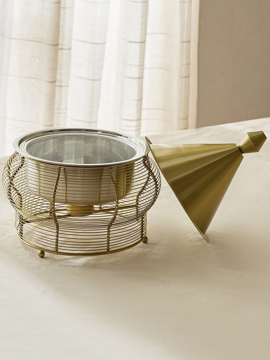 Noor Yasmin Stainless Steel Food Warmer - 1.5 L
