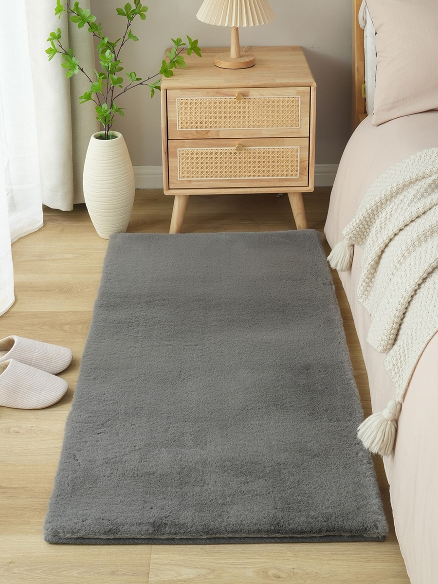 Faux Rabbit Fur Rug - 60x120 cm