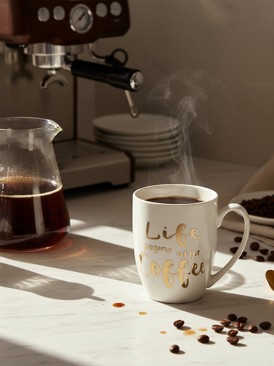 Joanna Life Begins After Coffee Mug - 350 ml
