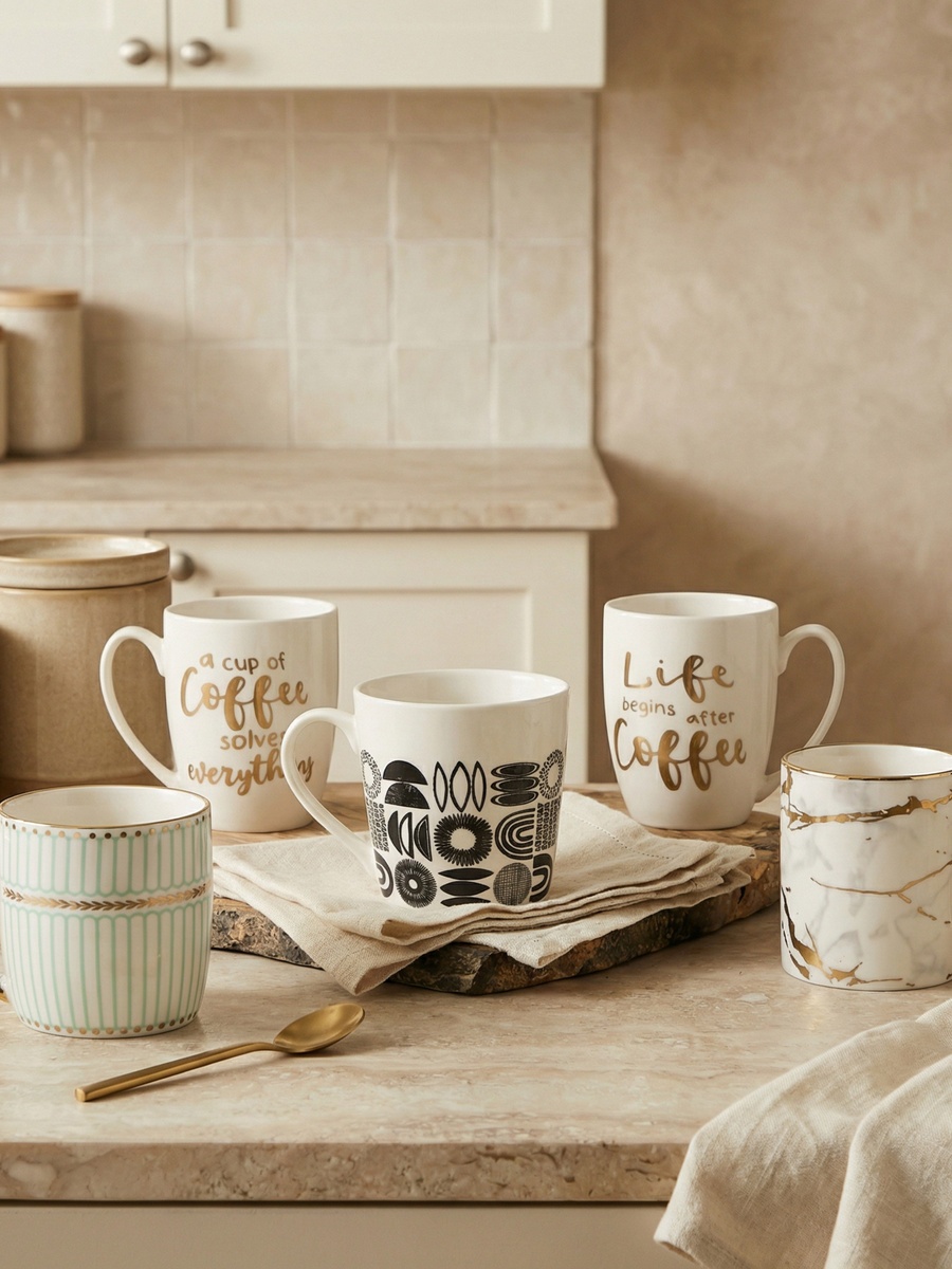 Joanna Life Begins After Coffee Mug - 350 ml