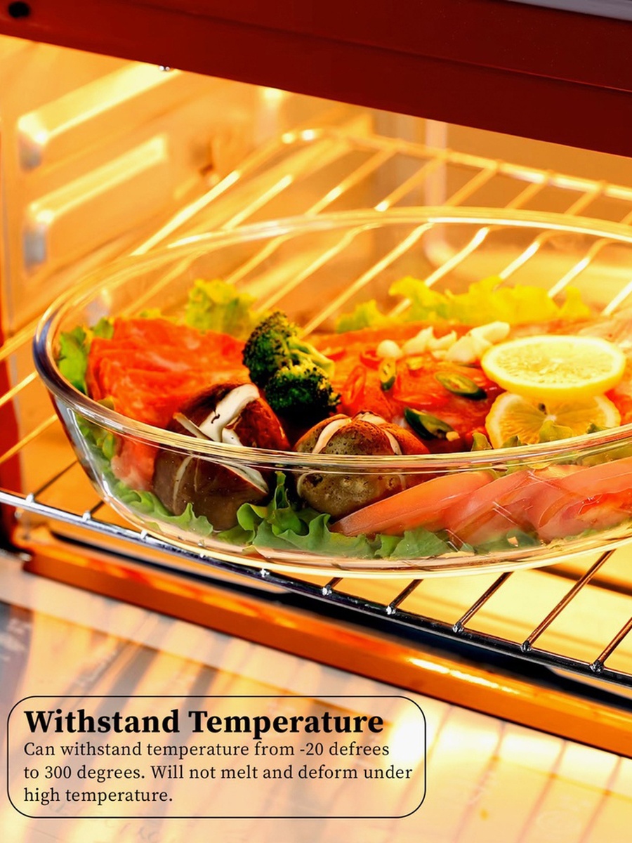 Safa Borosilicate Glass Baking Dish - Set of 3