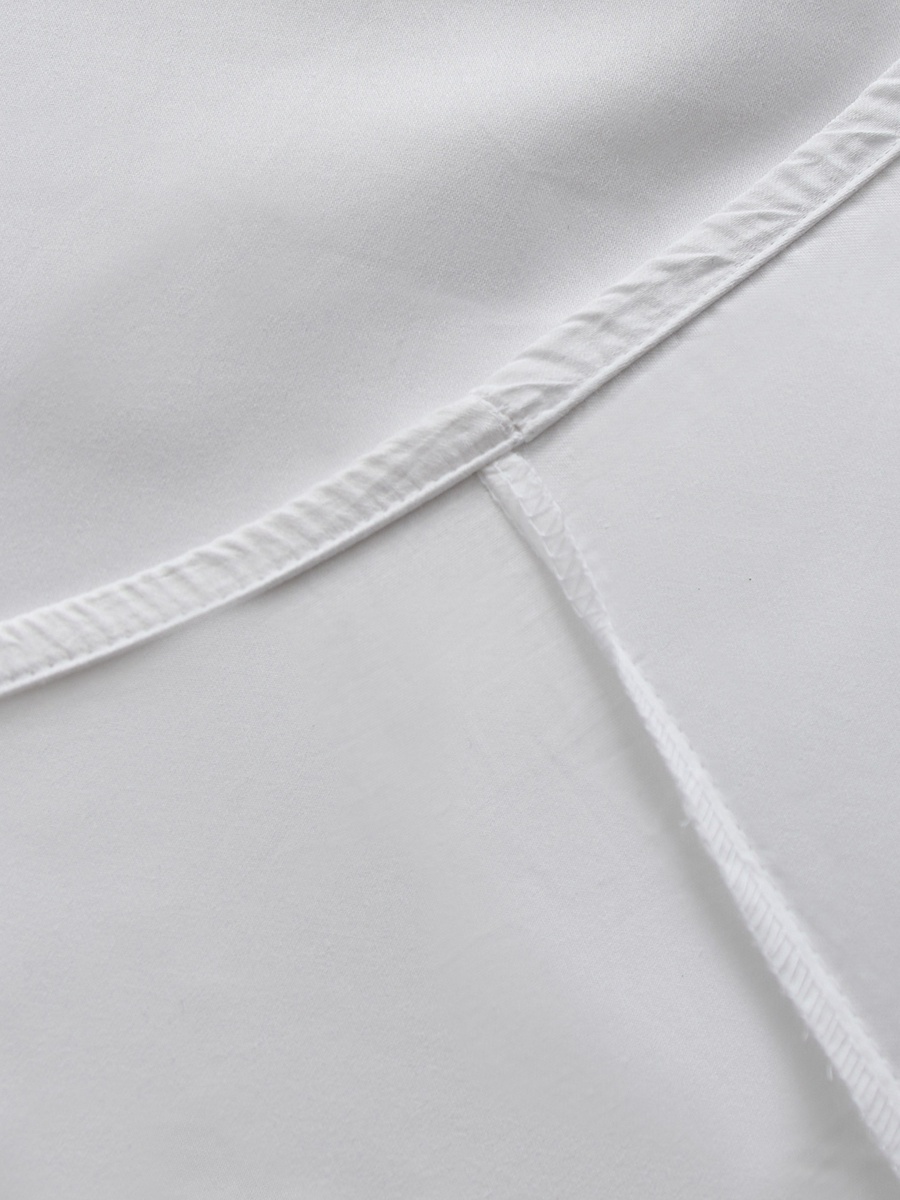 Opulent Luxe Cotton Solid Super King Fitted Sheet - 200x200+40 cm