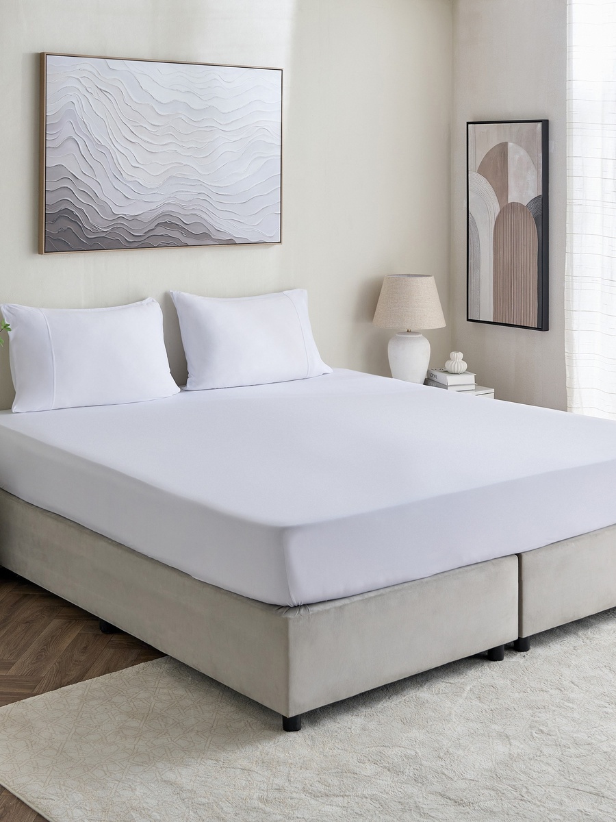Ferum Microfiber King Fitted Sheet - 180x200+36 cm