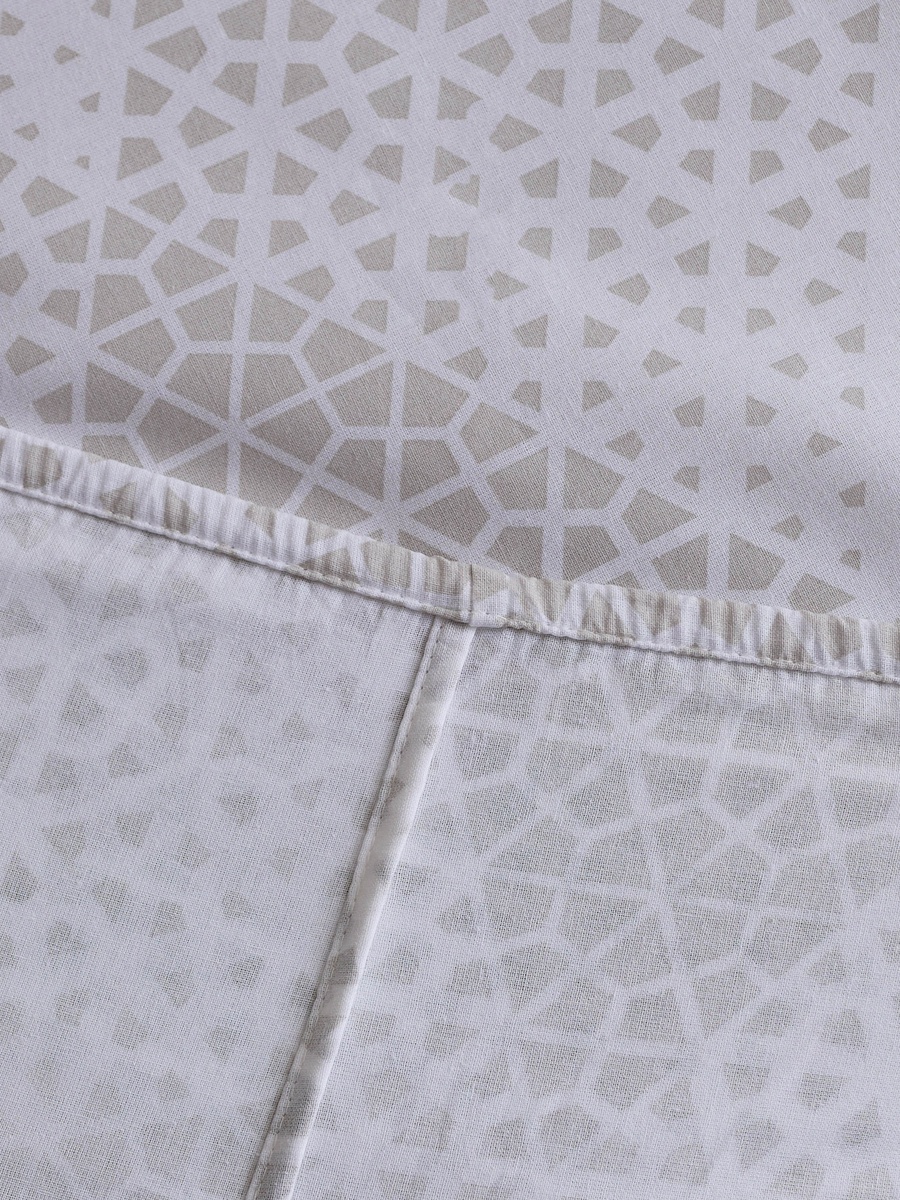 Malta Cara Printed Cotton Queen Fitted Sheet - 150x200+33 cm