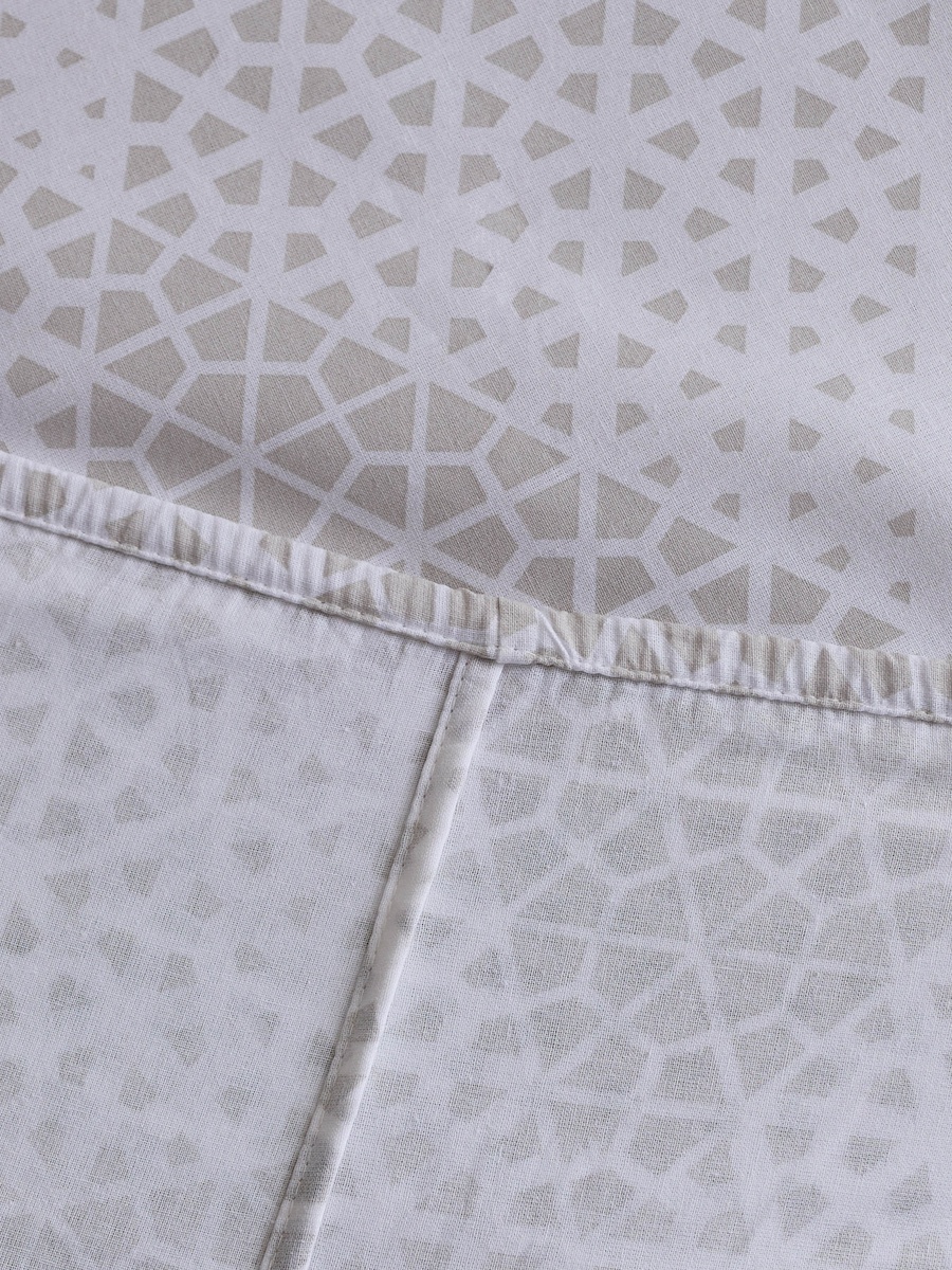 Malta Cara Printed Cotton Super King Fitted Sheet - 200x200+33 cm