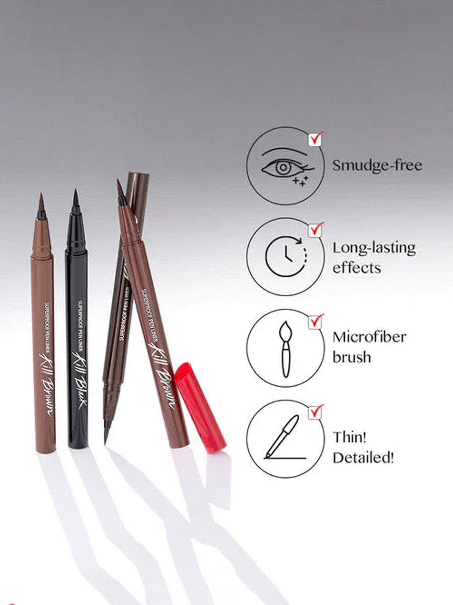 Superproof Brush Liner Kill Black 01 Black