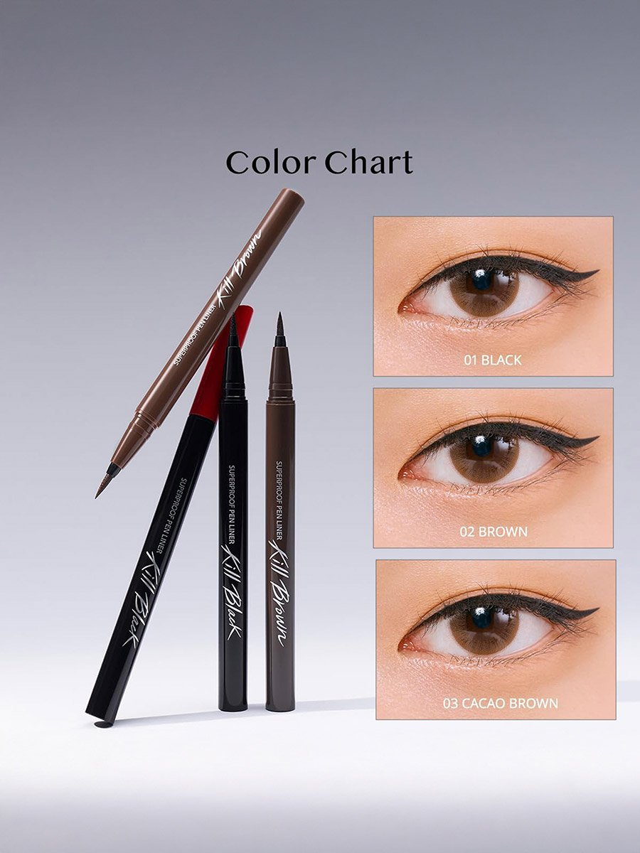 Superproof Pen Liner Kill Brown 02 Brown