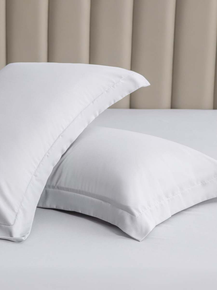 2- Piece Microfiber Pillowcase Set - 50x75 cm with Envelope Closure | Silver