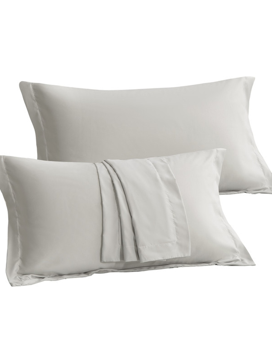 2- Piece Microfiber Pillowcase Set - 50x75 cm with Envelope Closure | Oat Milk Color