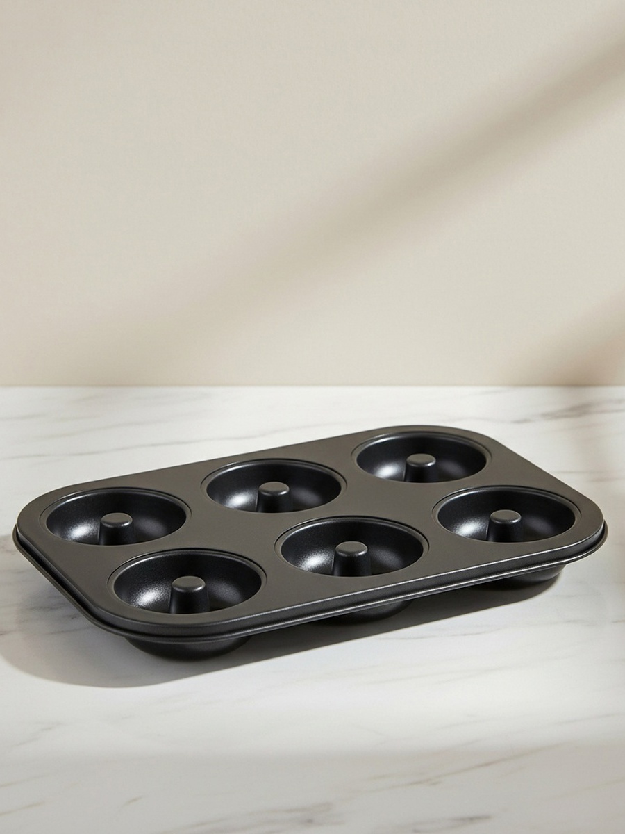 BakeOlogy 6 Mould Donut Pan - 18x26 cm