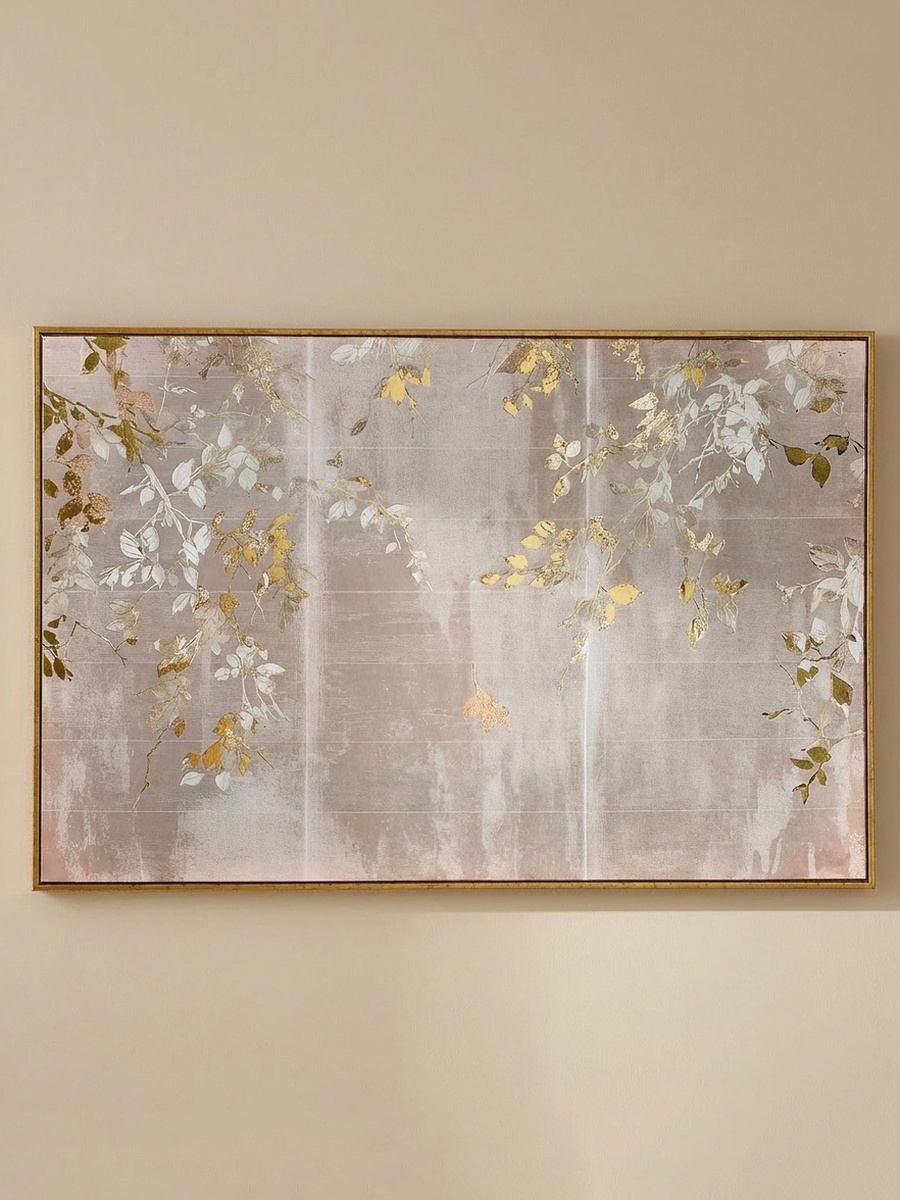 Cyprus Elara Leaves with Gold Foil - 60x90x2.8 cm