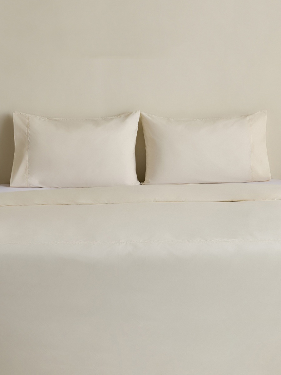 Purely Percale 3-Piece Queen King Duvet Quilt Cover Set - 220x220 cm