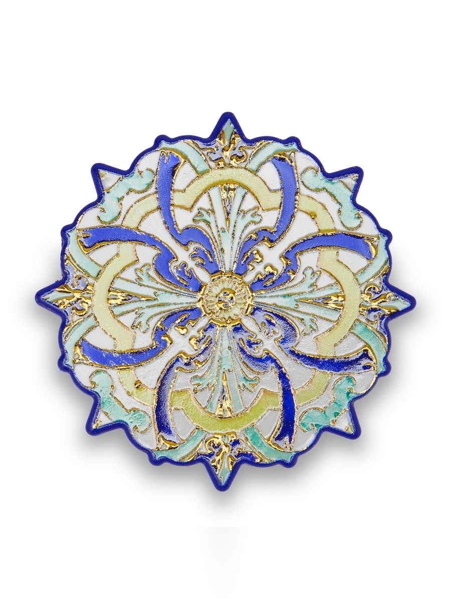 Tangier Melamine Coaster 7.5x7.5 cm, Multi