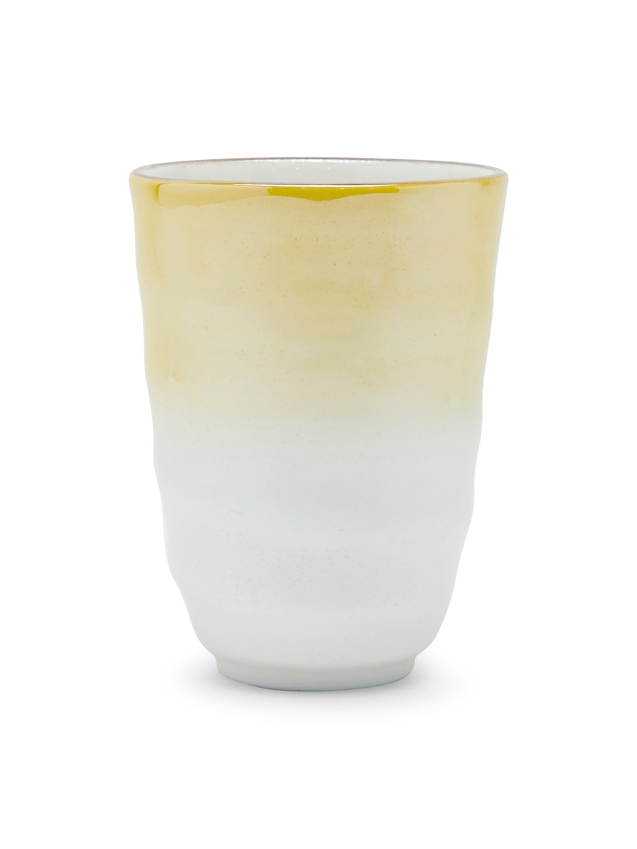 Lg Glaze Ceramic Cup, 8.5 cm Yellow