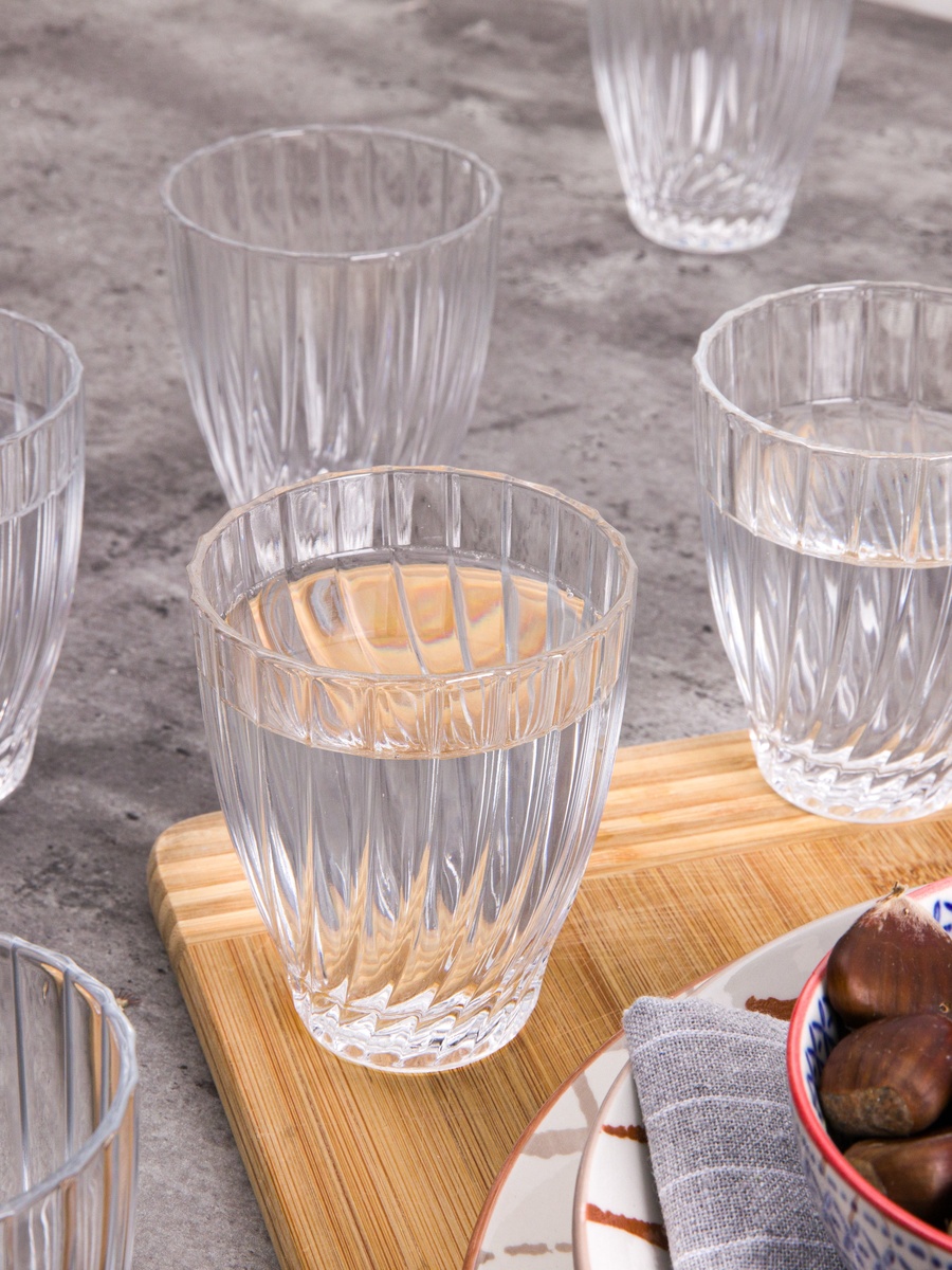 Set of 6 -  Water Tumblers Bouquet 300 Ml